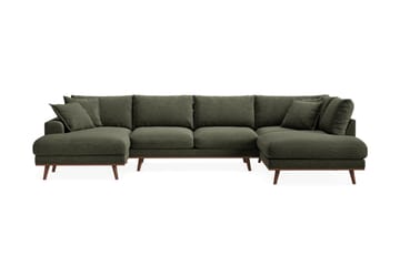 Copenhagen Premium 5-sits Vänstervänd U-formad Djup Soffa med Divan och Schäslong i Tyg