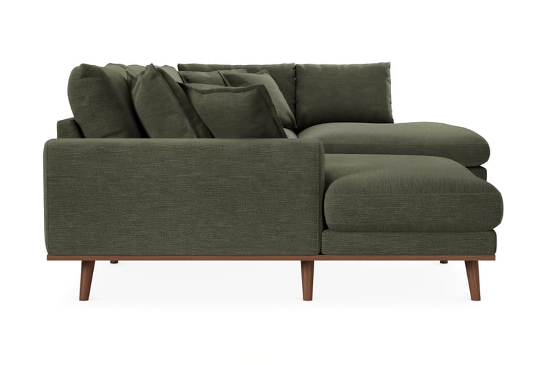 Copenhagen Premium 5-sits Vänstervänd U-formad Djup Soffa med Divan och Schäslong i Tyg - Grön - Möbler - Soffa - U-soffa