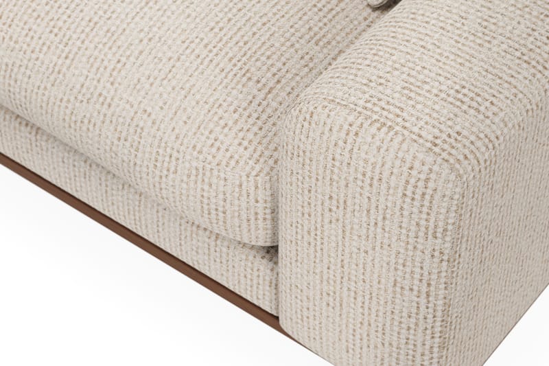Copenhagen Premium 4-sits Vänstervänd L-formad Djup Schäslongsoffa i Chenille - Beige - Möbler - Soffa - Divansoffor & schäslongsoffa