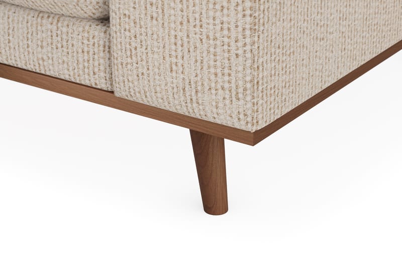 Copenhagen Premium 4-sits Vänstervänd L-formad Djup Divansoffa i Chenille - Beige - Möbler - Soffa - Divansoffor & schäslongsoffa