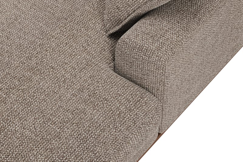 Copenhagen Premium 5-sits Vänstervänd U-formad Djup Soffa med Divan och Schäslong i Chenille - Brun - Möbler - Soffa - U-soffa