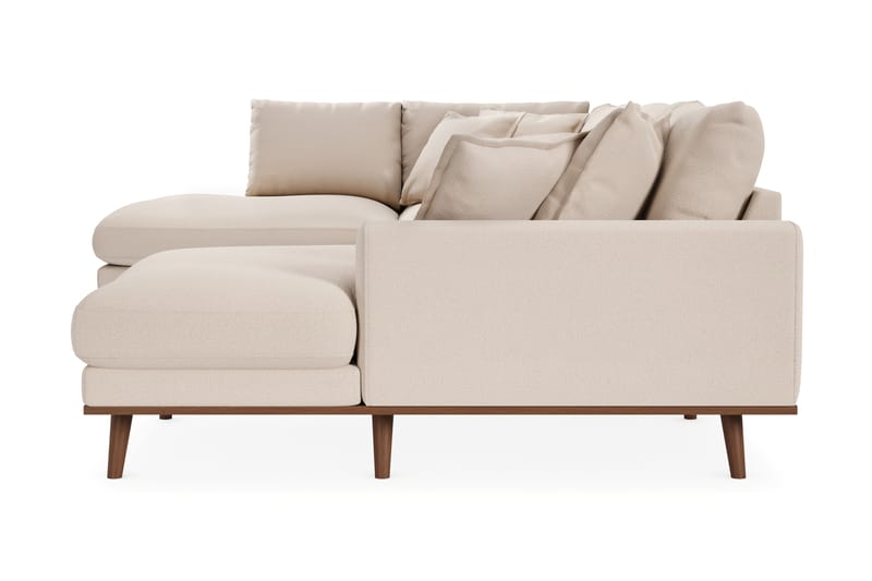Copenhagen Premium 5-sits Vänstervänd U-formad Djup Soffa med Divan och Schäslong i Bouclé - Ljusbeige - Möbler - Soffa - U-soffa