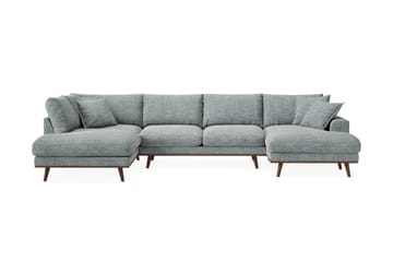 Copenhagen Premium 5-sits Vänstervänd U-formad Djup Soffa med Divan och Schäslong i Chenille