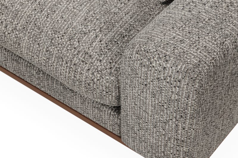Copenhagen Premium 4-sits Vänstervänd L-formad Djup Divansoffa i Chenille - Grå - Möbler - Soffa - Divansoffor & schäslongsoffa