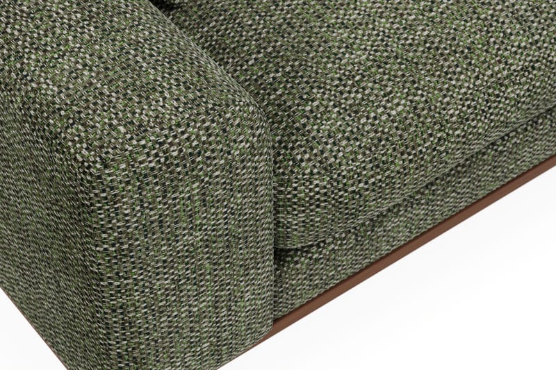 Copenhagen Premium 4-sits Högervänd L-formad Djup Schäslongsoffa i Chenille - Grön - Möbler - Soffa - Divansoffor & schäslongsoffa