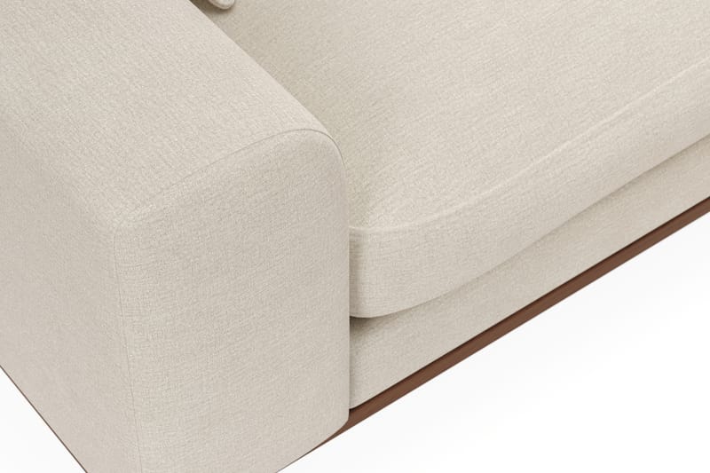 Copenhagen Premium 4-sits Högervänd L-formad Djup Divansoffa i Tyg - Beige - Möbler - Soffa - Divansoffor & schäslongsoffa