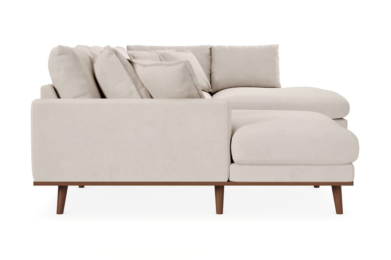 Copenhagen Premium 5-sits Högervänd U-formad Djup Soffa med Divan och Schäslong i Tyg - Beige - Möbler - Soffa - U-soffa