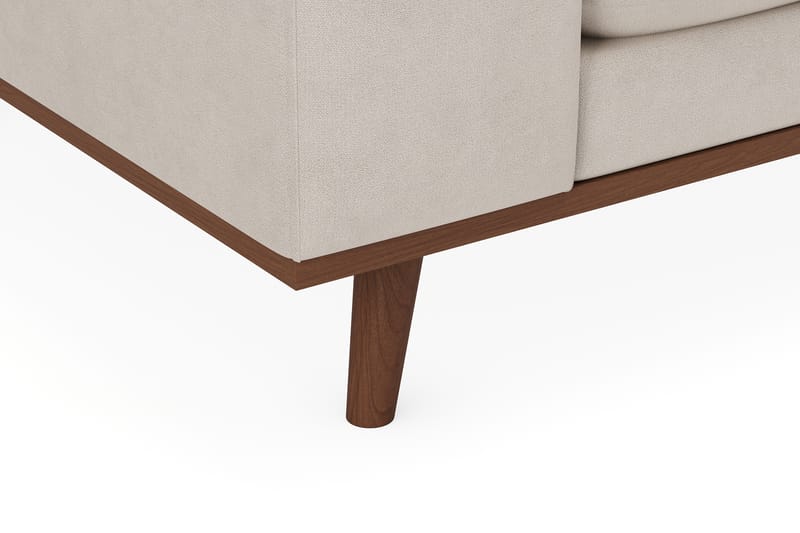 Copenhagen Premium 5-sits Högervänd U-formad Djup Soffa med Divan och Schäslong i Tyg - Beige - Möbler - Soffa - U-soffa