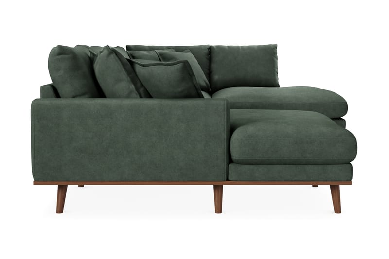 Copenhagen Premium 5-sits Högervänd U-formad Djup Soffa med Divan och Schäslong i Tyg - Grön - Möbler - Soffa - U-soffa