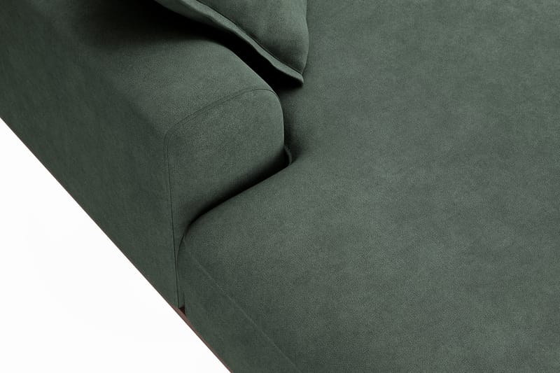 Copenhagen Premium 5-sits Högervänd U-formad Djup Soffa med Divan och Schäslong i Tyg - Grön - Möbler - Soffa - U-soffa
