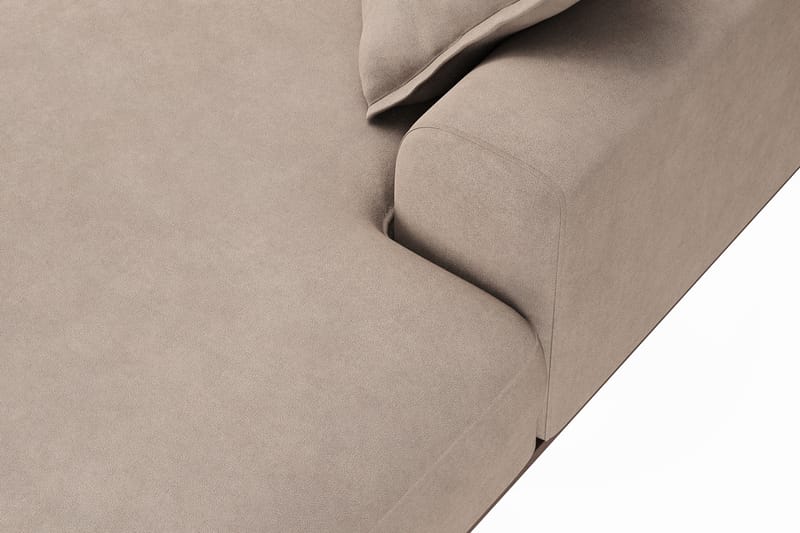 Copenhagen Premium 5-sits Vänstervänd U-formad Djup Soffa med Divan och Schäslong i Tyg - Ljusbrun - Möbler - Soffa - U-soffa