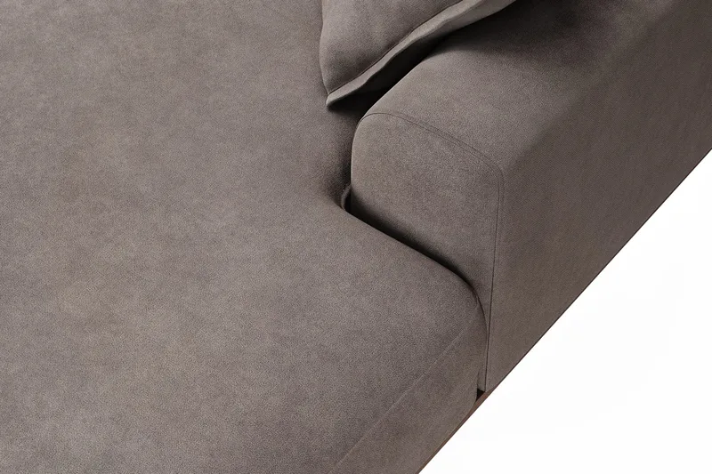 Copenhagen Premium 5-sits Vänstervänd U-formad Djup Soffa med Divan och Schäslong i Tyg - Brun - Möbler - Soffa - U-soffa
