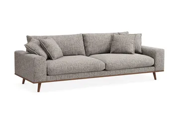 Copenhagen Premium Djup 4-sits Soffa i Chenille - Grey - Möbler - Soffa - 4 sits soffa