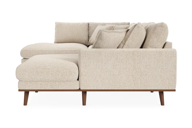 Copenhagen Premium 5-sits Vänstervänd U-formad Djup Soffa med Divan och Schäslong i Chenille - Beige - Möbler - Soffa - U-soffa