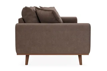 Copenhagen Premium Djup 3-sits Soffa i Chenille - Mörkbrun - Möbler - Soffa - 3 sits soffa