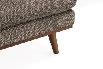Copenhagen Premium 5-sits Högervänd U-formad Djup Soffa med Divan och Schäslong i Chenille - Brun - Möbler - Soffa - U-soffa