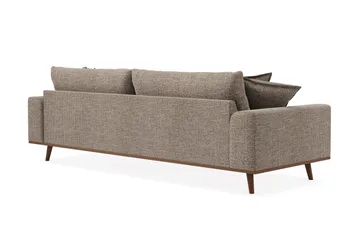 Copenhagen Premium Djup 4-sits Soffa i Chenille - Brun - Möbler - Soffa - 4 sits soffa