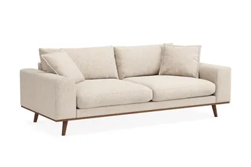 Copenhagen Premium Djup 3-sits Soffa i Chenille - Beige - Möbler - Soffa - 3 sits soffa