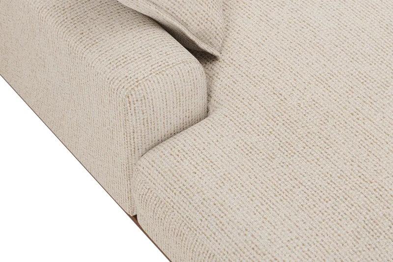 Copenhagen Premium 5-sits Högervänd U-formad Djup Soffa med Divan och Schäslong i Chenille - Beige - Möbler - Soffa - U-soffa