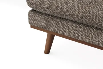 Copenhagen Premium 5-sits Vänstervänd U-formad Djup Soffa med Divan och Schäslong i Chenille - Brun - Möbler - Soffa - U-soffa