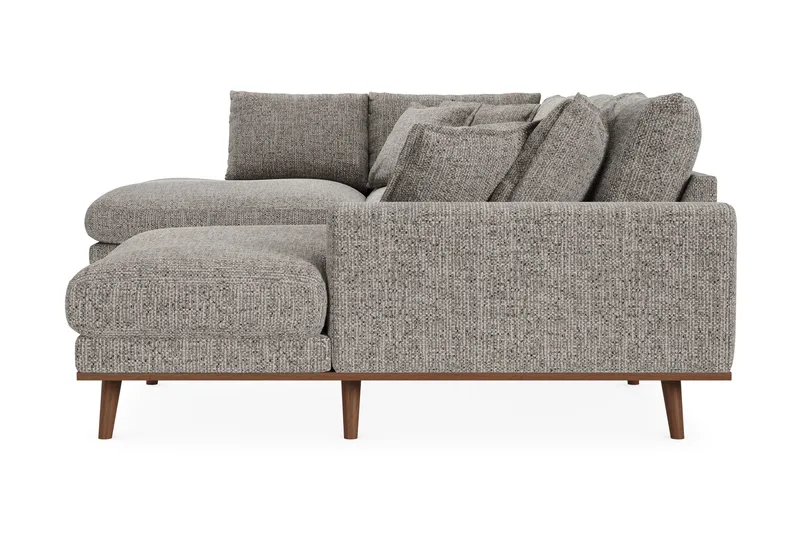 Copenhagen Premium 5-sits Vänstervänd U-formad Djup Soffa med Divan och Schäslong i Chenille - Grå - Möbler - Soffa - U-soffa