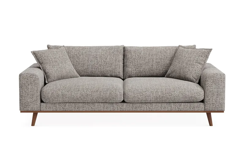Copenhagen Premium Djup 3-sits Soffa i Chenille, Grey