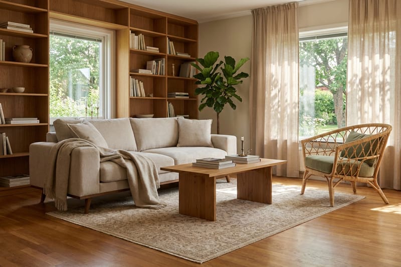 Copenhagen Premium Djup 3-sits Soffa i Chenille - Beige - Möbler - Soffa - 3 sits soffa