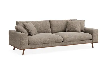 Copenhagen Premium Djup 4-sits Soffa i Chenille - Brun - Möbler - Soffa - 4 sits soffa