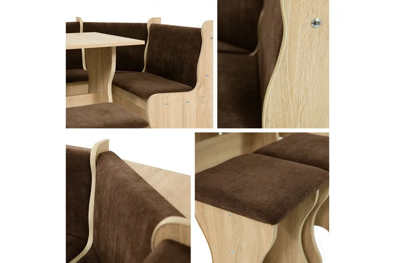 Corvyn Kökssoffa 146x106 cm - Beige - Möbler - Bord & matgrupper - Matgrupper