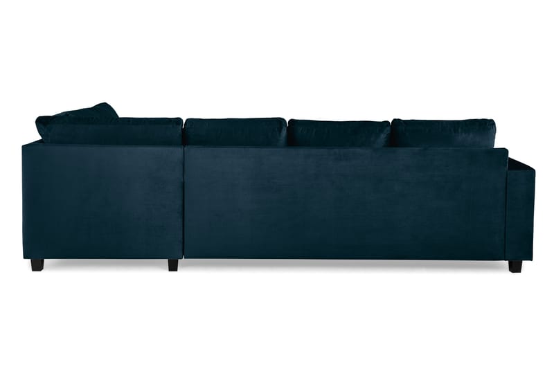 Crazy 4-sits Högervänd U-formad Large Soffa med Divan och Schäslong i Sammet - Blå - Möbler - Soffa - U-soffa