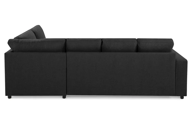 Crazy 4-sits Högervänd U-formad Large Soffa med Divan och Schäslong i Tyg - Antracit - Möbler - Soffa - U-soffa
