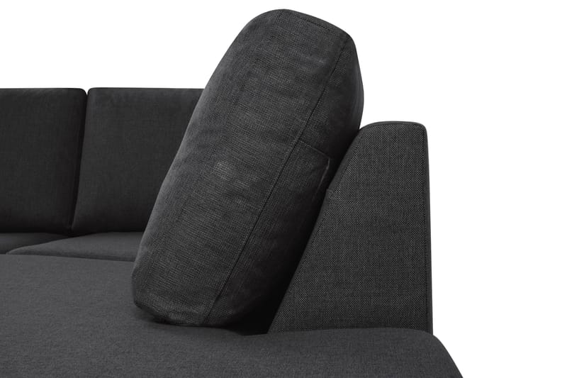 Crazy 4-sits Högervänd U-formad Large Soffa med Divan och Schäslong i Tyg - Antracit - Möbler - Soffa - U-soffa