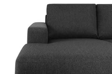 Crazy 4-sits Högervänd U-formad Large Soffa med Divan och Schäslong i Tyg - Antracit - Möbler - Soffa - U-soffa