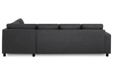 Crazy 4-sits Högervänd U-formad Large Soffa med Divan och Schäslong i Tyg - Mörkgrå - Möbler - Soffa - U-soffa