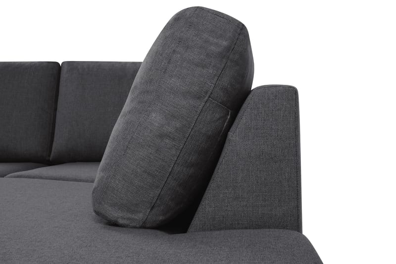 Crazy 4-sits Högervänd U-formad Large Soffa med Divan och Schäslong i Tyg - Mörkgrå - Möbler - Soffa - U-soffa