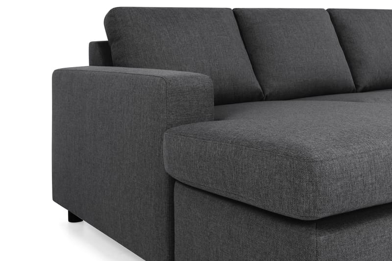 Crazy 4-sits Högervänd U-formad Large Soffa med Divan och Schäslong i Tyg - Mörkgrå - Möbler - Soffa - U-soffa