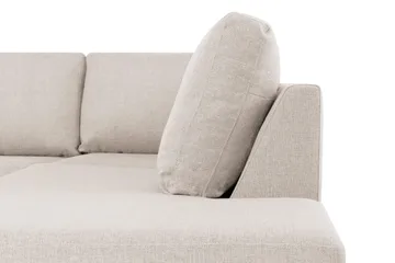 Crazy 4-sits Högervänd U-formad Small Soffa med Divan och Schäslong i Tyg - Beige - Möbler - Soffa - U-soffa