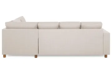 Crazy 4-sits Högervänd U-formad Small Soffa med Divan och Schäslong i Tyg - Beige - Möbler - Soffa - U-soffa