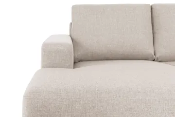 Crazy 4-sits Högervänd U-formad Small Soffa med Divan och Schäslong i Tyg - Beige - Möbler - Soffa - U-soffa