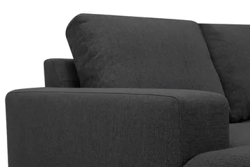 Crazy 4-sits Högervänd U-formad Small Soffa med Divan och Schäslong i Tyg - Mörkgrå - Möbler - Soffa - U-soffa