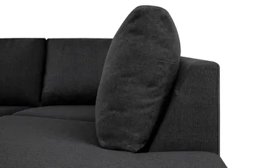 Crazy 4-sits Högervänd U-formad Small Soffa med Divan och Schäslong i Tyg - Mörkgrå - Möbler - Soffa - U-soffa
