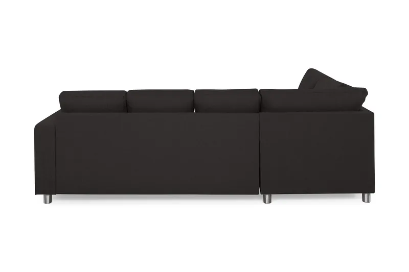 Crazy 4-sits Vänstervänd U-formad Large Soffa med Divan och Schäslong i Tyg - Antracit - Möbler - Soffa - U-soffa