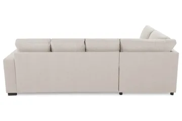 Crazy 4-sits Vänstervänd U-formad Large Soffa med Divan och Schäslong i Tyg - Beige - Möbler - Soffa - U-soffa