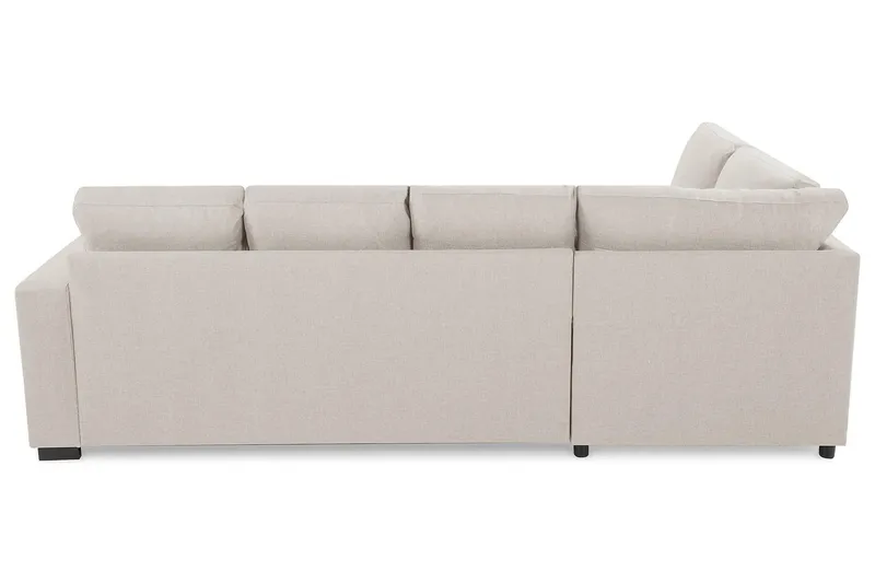 Crazy 4-sits Vänstervänd U-formad Large Soffa med Divan och Schäslong i Tyg - Beige - Möbler - Soffa - U-soffa