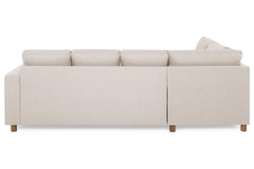 Crazy 4-sits Vänstervänd U-formad Large Soffa med Divan och Schäslong i Tyg - Beige - Möbler - Soffa - U-soffa