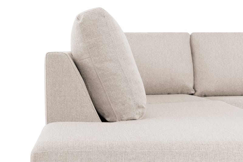 Crazy 4-sits Vänstervänd U-formad Large Soffa med Divan och Schäslong i Tyg - Beige - Möbler - Soffa - U-soffa