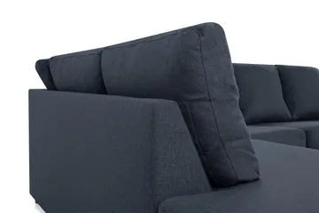 Crazy 4-sits Vänstervänd U-formad Large Soffa med Divan och Schäslong i Tyg - Mörkblå - Möbler - Soffa - U-soffa