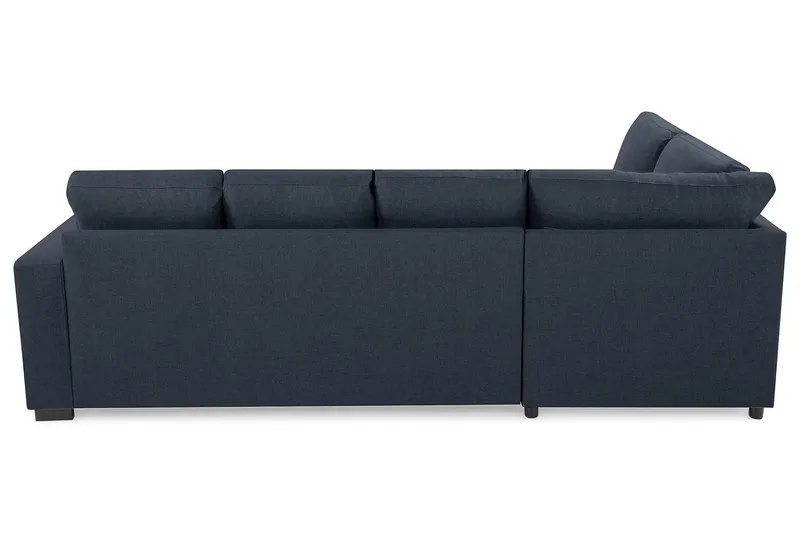 Crazy 4-sits Vänstervänd U-formad Large Soffa med Divan och Schäslong i Tyg - Mörkblå - Möbler - Soffa - U-soffa