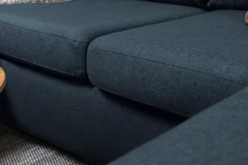 Crazy 4-sits Vänstervänd U-formad Large Soffa med Divan och Schäslong i Tyg - Mörkblå - Möbler - Soffa - U-soffa