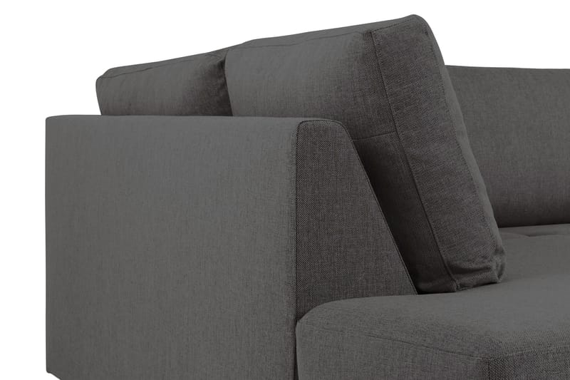 Crazy 4-sits Vänstervänd U-formad Large Soffa med Divan och Schäslong i Tyg - Mörkgrå - Möbler - Soffa - U-soffa